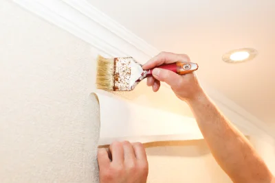 Pose de papier peint à Trie-Château — revêtements muraux et toiles de verre